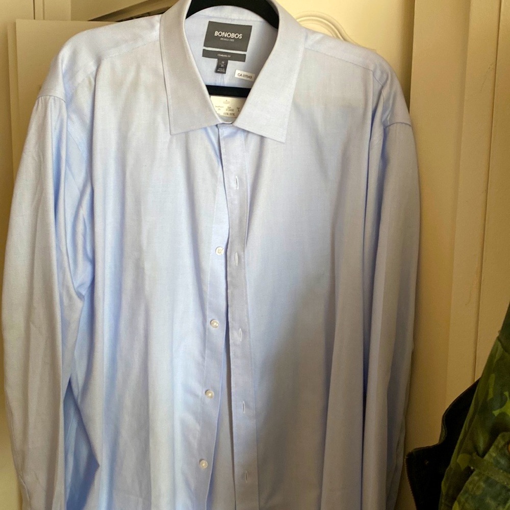 Sz.19 Bonobos baby blue dress shirt